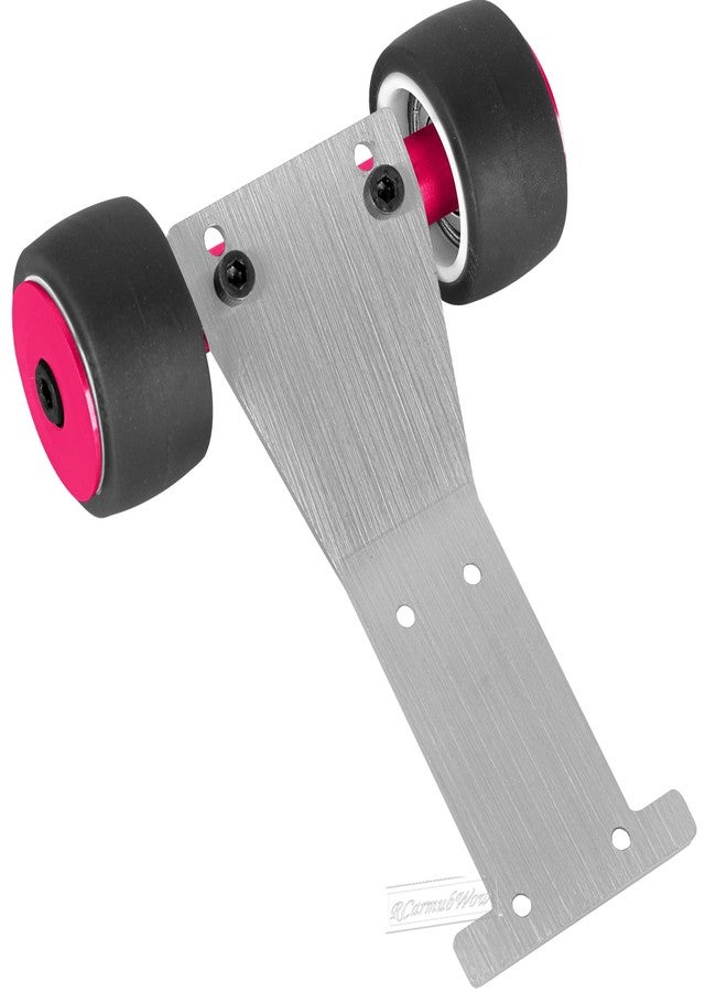 RCarmubWow RC Chassis Armor Skid Plate Protecter Guard & Wheelie Bar Set Upgrades Part for 1/18 LaTrax Teton,LaTrax Rally,Pink - Image 5